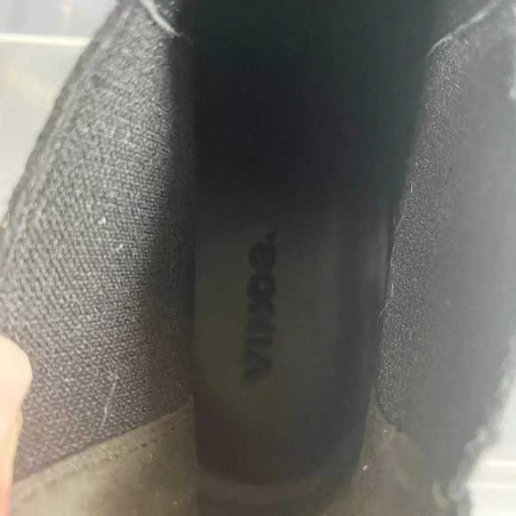 VINCE black suede slip on sneaker size 38 - Picture 7 of 8